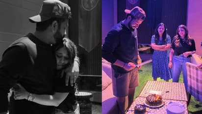 Happy Birthday Rohit Sharma: Hitman cuts cake with wife Ritika Sajdeh, MI stars; WATCH viral video