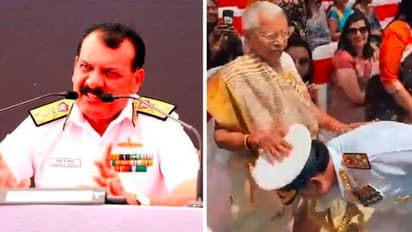 ನೌಕಾಪಡೆ ಮುಖ್ಯಸ್ಥನಾಗಿ ಅಧಿಕಾರ ಸ್ವೀಕರಿಸಿದ ದಿನೇಶ್ ತ್ರಿಪಾಠಿ: ಅಮ್ಮನ ಪಾದಕ್ಕೆರಗಿ ಆಶೀರ್ವಾದ ಪಡೆದ ಅಡ್ಮಿರಲ್