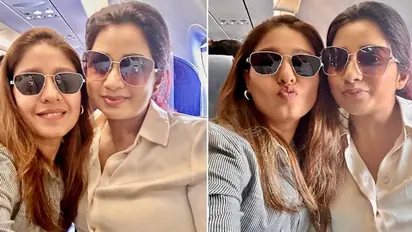 Shreya Ghoshal, Sunidhi Chauhan break internet with their in-flight encounter; see pics