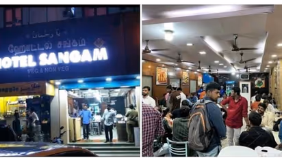 சென்னையில் பிரபல உணவகத்தில் காவலரை வெளுத்து வாங்கிய வட மாநில ஊழியர்கள்..அலறி அடித்து ஓடிய வாடிக்கையாளர்கள் 