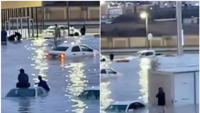 സൗദി അറേബ്യയില് പലയിടങ്ങളിലും ശക്തമായ മഴ; റോഡുകളില് വെള്ളക്കെട്ട്