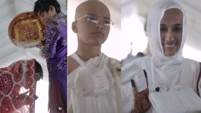 എല്ലാ സുഖസൗകര്യങ്ങൾക്കും വിട, സന്യാസം സ്വീകരിക്കാൻ ബിസിനസുകാരന്റെ ഭാര്യയും 11 -കാരൻ മകനും 