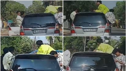 KL 24 N 8838, ഇന്നോവയിൽ 4 പേരും ഡോറിന് മുകളിൽ, വെറും ഷോയല്ല! എംവിഡി വക എട്ടിൻ്റെ പണി ഒടുവിൽ കിട്ടി