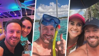 Ab de Villiers Mauritian Escape: 10 romantic photos with Danielle de Villiers on spring getaway