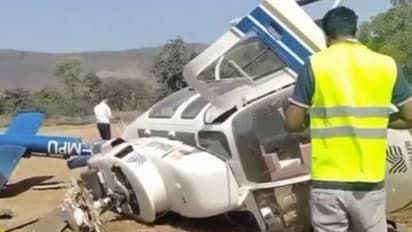 ലാൻഡിംഗിനിടെ ഹെലികോപ്ടർ തകർന്നുവീണു; തകർന്നത് ശിവസേന തെരഞ്ഞെടുപ്പ് പര്യടനത്തിന് എത്തിച്ച കോപ്റ്റർ