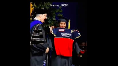Indian student honors Virat Kohli, RCB at graduation ceremony in US, video goes viral (WATCH)