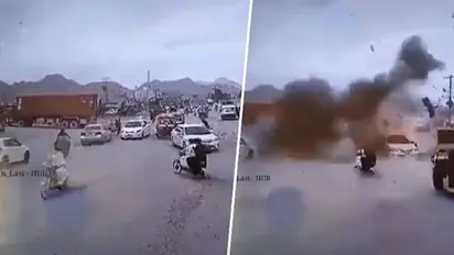 Caught on camera: Pakistani journalist killed, 7 others injured in bomb blast in Balochistan province (WATCH)