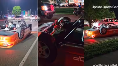 బోల్తా పడిన కారు కదులుతూ, రోడ్డుపై అందరినీ ఆశ్చర్యపరిచిన స్పెషల్ కారు వీడియో వైరల్!