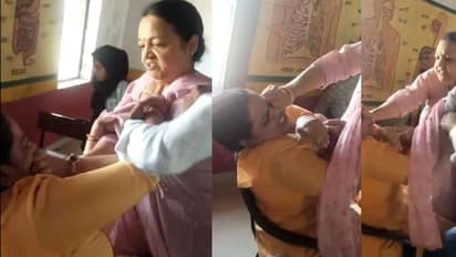 സ്കൂളിൽ വൈകി വന്ന അധ്യാപികയുടെ കരണത്തടിച്ച് പ്രിൻസിപ്പൽ, വഴക്കിനിടെ വസ്ത്രം വലിച്ച് കീറി; വീഡിയോ പുറത്ത്