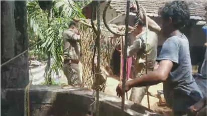 ആമിനയുടെ ആട്ടിന്കുട്ടി കിണറ്റില് വീണു; രക്ഷകരായി ഫയര്ഫോഴസ്