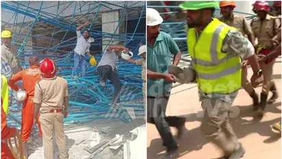 കൊച്ചി സ്മാർട്ട് സിറ്റിയിൽ പെയിന്റിങ്ങിനായി നിർമിച്ച ഇരുമ്പ് ഫ്രെയിം തകർന്ന് വീണു; ഒരാൾ മരിച്ചു