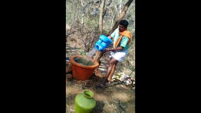 ಬೆಂ.ಗ್ರಾ. ವನ್ಯ ಜೀವಿಗಳ ನೀರಿನ ದಾಹ ನೀಗಿಸುತ್ತಿರುವ ಪ್ರಾಣಿಪ್ರಿಯರು