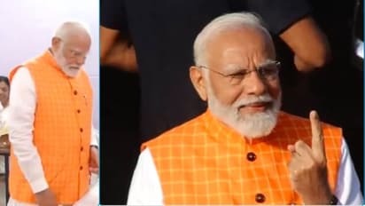 ಅಹ್ಮದಾಬಾದ್‌ನಲ್ಲಿ ಬೆಳ್ಳಂಬೆಳಗ್ಗೆಯೇ ಹಕ್ಕು ಚಲಾಯಿಸಿದ ಮೋದಿ: ಪ್ರಧಾನಿ ನೋಡಲು ದಾರಿಯುದ್ಧಕ್ಕೂ ಜನ