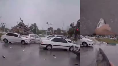 ಇರಾನ್ನಲ್ಲಿ ಮೀನಿನ ಮಳೆ, ಎದ್ದೂ ಬಿದ್ದು ಬುಟ್ಟಿಯಲ್ಲಿ ತುಂಬಿಕೊಂಡ ಜನ; ವೀಡಿಯೋ ವೈರಲ್