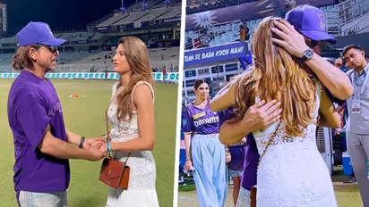 IPL 2024: Shah Rukh Khan shares heart-warming moment with Prithvi Shaw's gf Nidhhi Tapadiaa - WATCH