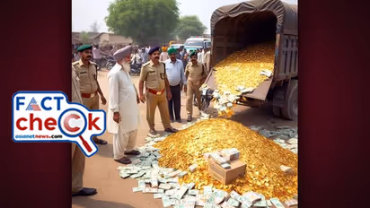 ട്രക്ക് നിറയെ സ്വര്‍ണനാണയങ്ങളും നോട്ടുകെട്ടുകളും പൊലീസ് പിടികൂടിയതായി ചിത്രം; സത്യമോ?