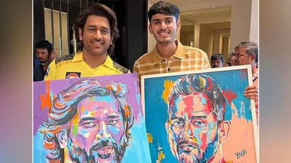 IPL 2024: MS Dhoni autographs fan's hand-made portrait of CSK legend, video goes viral (WATCH)