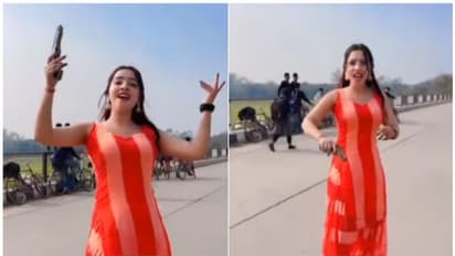 തോക്കുമായി ഹൈവേയിൽ സോഷ്യൽ മീഡിയ സ്റ്റാറിന്റെ നൃത്തം; വീഡിയോ വൈറൽ, പ്രതികരിച്ച് യുപി പൊലീസ്