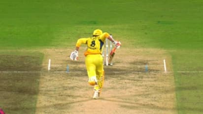 സഞ്ജുവിന്റെ ത്രോ ശരീരം വച്ച് തടുത്തോ? നാണക്കേടോടെ പുറത്തായി രവീന്ദ്ര ജഡേജ, നാടകീയ വിക്കറ്റിന്റെ വീഡിയോ