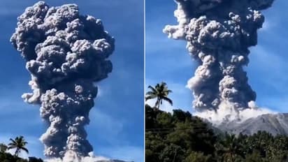 Mount Ibu's massive eruption in Indonesia sends ash plume soaring 5 km high; WATCH dramatic video