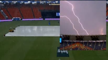 മഴ, ഒരു പന്ത് പോലും എറിയാനായില്ല! ഗുജറാത്ത് പ്ലേഓഫ് കാണാതെ പുറത്ത്; കൊല്ക്കത്തയുമായുള്ള മത്സരം ഉപേക്ഷിച്ചു