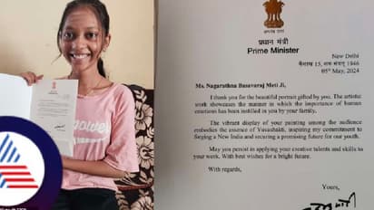 ಚುನಾವಣೆ ಪ್ರಚಾರದ ವೇಳೆ ಚಿತ್ರ ಬಿಡಿಸಿ ಉಡುಗೊರೆ ಕೊಟ್ಟಿದ್ದ ಬಾಗಲಕೋಟೆ ಯುವತಿಗೆ ಪ್ರಧಾನಿ ಮೋದಿ ಪತ್ರ!