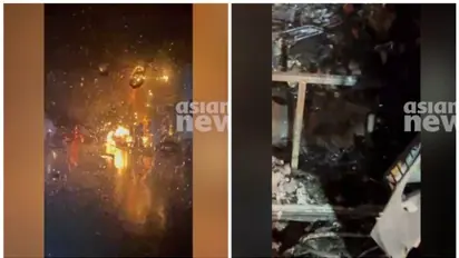 കോഴിക്കോട് വാഹനാപകടം: ആംബുലൻസ് ഇലക്ട്രിക് പോസ്റ്റിലിടിച്ച് കത്തി; രോ​ഗിക്ക് ദാരുണാന്ത്യം