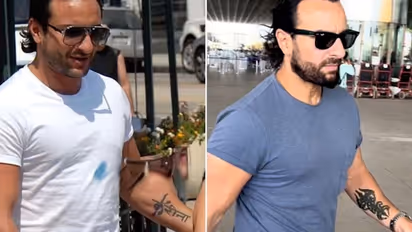 Saif Ali Khan COVERS Kareena Kapoor's tatto on his arm; VIRAL picture leave fans confused