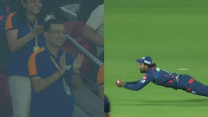 കെ എല്‍ രാഹുലിന്റെ പറക്കും ക്യാച്ച്! സഞ്ജീവ് ഗോയങ്ക ഹാപ്പിയാണ്; വീഡിയോ ഏറ്റെടുത്ത് സോഷ്യല്‍ മീഡിയ