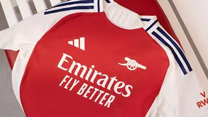 Arsenal unveil classic new home kit featuring iconic cannon for 2024/25 season