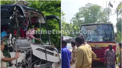 ഗുരുവായൂരിൽ ദർശനം കഴിഞ്ഞ് മടങ്ങിയവരുടെ ടൂറിസ്റ്റ് ബസും കെഎസ്ആര്‍ടിസിയും കൂട്ടിയിടിച്ചു,  17 പേർക്ക് പരിക്ക് 