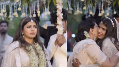 Heartwarming Video: Bride gets emotional for mom on her wedding entry [WATCH]