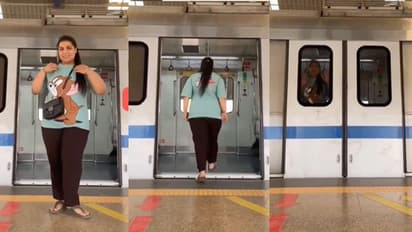 ಮೆಟ್ರೋ ರೈಲು ಹತ್ತುವ ರೀಲ್ಸ್ ಹುಚ್ಚಾಟದಲ್ಲಿ ಯುವತಿ ಮೊಬೈಲ್ ಪ್ಲಾಟ್ಫಾರ್ಮ್ನಲ್ಲೇ ಬಾಕಿ!