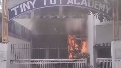 Chaos in Bihar: School set ablaze by angry crowd after student's body found on premises