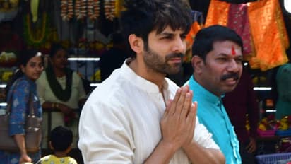 Actor Kartik Aaryan attends funeral of his relatives killed in Mumbai hoarding collapse in Ghatkopar