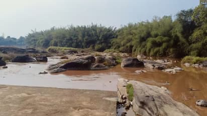 ಕೊಡಗಿನಲ್ಲಿ ಮಳೆ: ಬತ್ತಿದ್ದ ಕಾವೇರಿ ನದಿಯಲ್ಲಿ ಹರಿವು ಶುರು