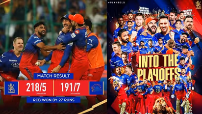 '18 forever': Fans rejoice as RCB maintains undefeated record on May 18 with playoffs-securing win over CSK