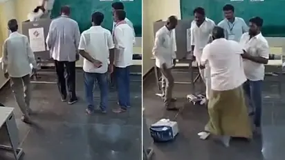 Jagan Reddy's party MLA destroys voting machine, Election Commission to take strict action (WATCH)