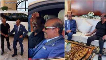 യൂസഫലിയുടെ അതിഥിയായി തലൈവർ; റോള്സ് റോയ്സില് ഒപ്പമിരുത്തി യാത്ര, വീട്ടിലേക്ക് മാസ്സ് എന്ട്രി, വീഡിയോ വൈറല്