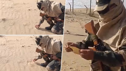 Rajasthan: BSF jawan roasts papad on hot sand in Bikaner amid soaring temperatures; video goes viral (WATCH)