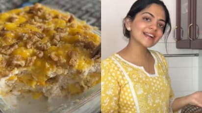 അഹാനയുടെ സ്പെഷ്യൽ മാംഗോ ട്രിഫിൾ പുഡ്ഡിംഗ് ; വെറും മൂന്ന് ചേരുവകൾ കൊണ്ട് എളുപ്പം തയ്യാറാക്കാം