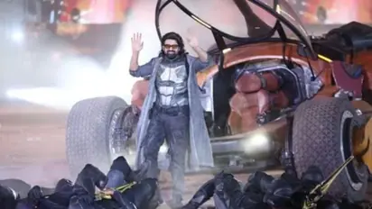 'Kalki 2898 AD': Prabhas makes grand entry at event as he introduces his film character's vehicle 'Bujji'