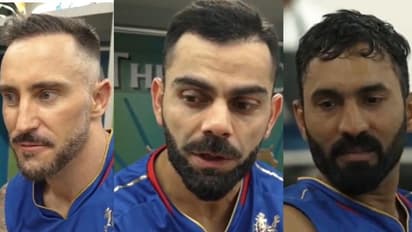 IPL 2024: Virat Kohli, Faf du Plessis, Dinesh Karthik send message to fans after RCB's defeat to RR (WATCH)