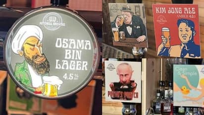 കിംഗ് ജോങ് അലേ, പുടിൻ പോർട്ടർ മുതൽ ഒസാമ ബിൻ ലാഗർ വരെ... വൈറലായി ബ്രിട്ടനിലെ പബ്ബും ബിയറും