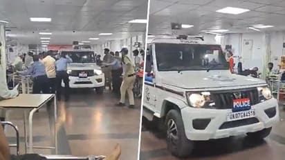 Cops drive car through hospital ward to arrest man who harassed AIIMS doctor (WATCH)