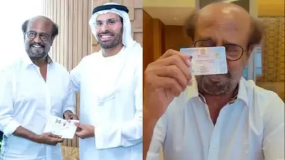 WATCH: Rajinikanth gets UAE Golden Visa, expresses gratitude to Abu Dhabi authorities