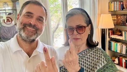 Lok Sabha Elections 2024 Phase 6: Rahul Gandhi clicks selfie with mother Sonia after casting vote; SEE POST