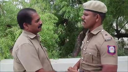 நமக்குள்ள சண்டை வேண்டாம்; சமாதானமா பொயிடலாம் - சர்ச்சை காவலருடன் சிர்யர்ஸ் செய்த நடத்துநர்