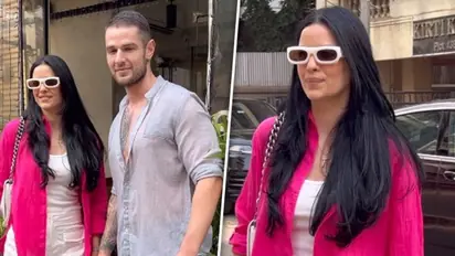 Hardik Pandya's wife Natasa Stankovic spotted with Disha Patani's rumoured boyfriend; watch video