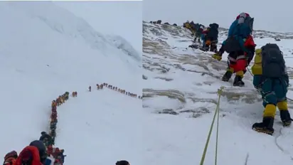 'Traffic jam' on Mt. Everest: Viral video leaves Internet shocked, 2 climbers feared dead (WATCH)